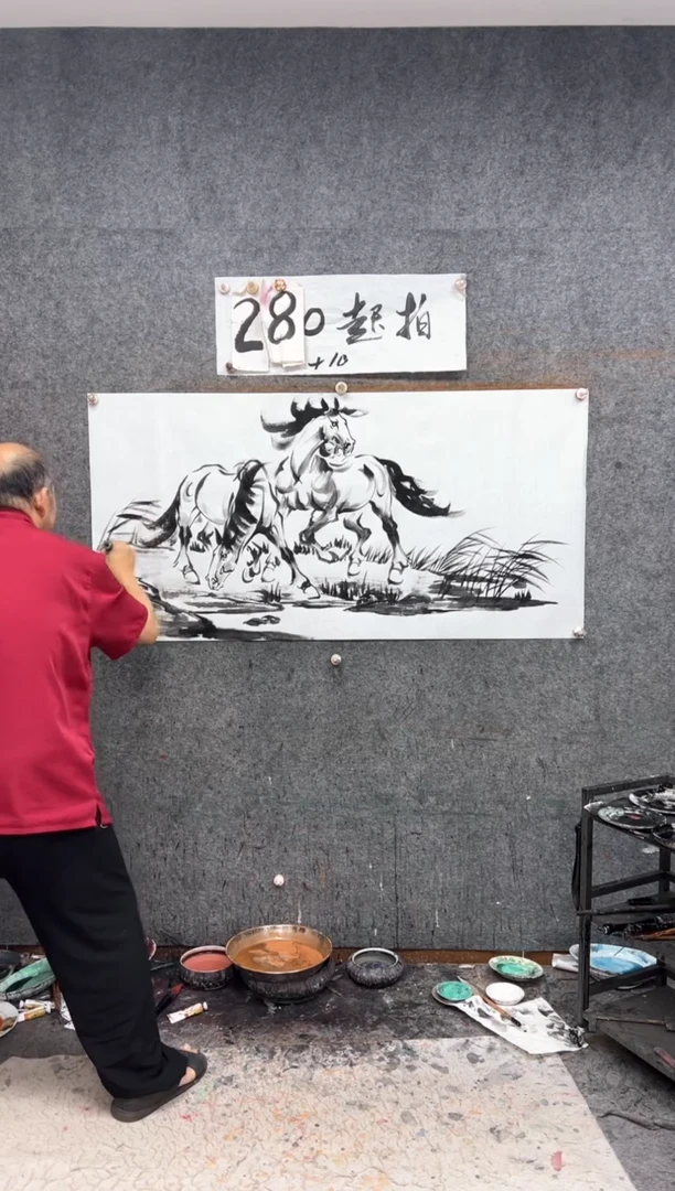 国画风生水起  带收藏证书