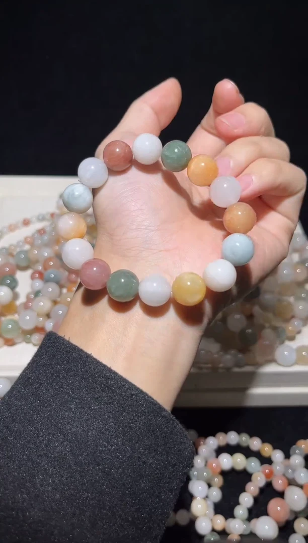 未镶嵌手串水晶54彩兔毛出厂价默认微瑕不退换13+