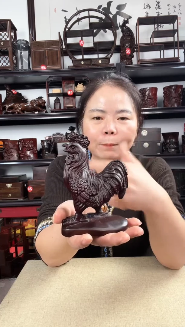 木小鸡老李红木工艺品
