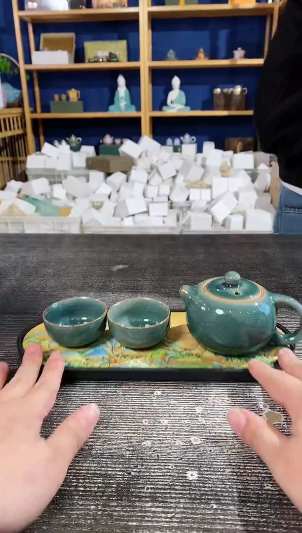 【闪购商品】其他哥窑西施壶+2杯+茶盘
