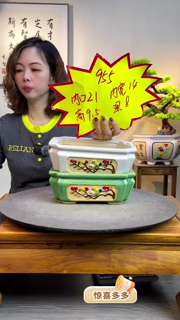 【闪购商品】陶瓷955一个白色一个绿色