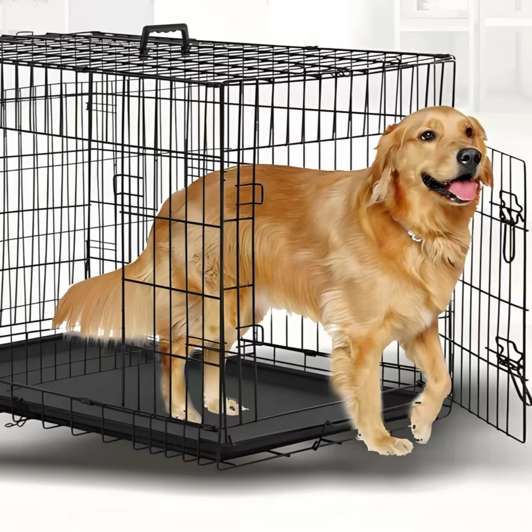 家用室内中小型犬带厕所可折叠狗笼子猫笼狗窝