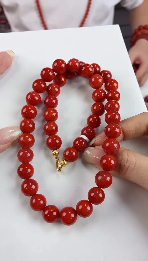 银S925镶嵌瓦西女神链11+南红玛瑙一个/条