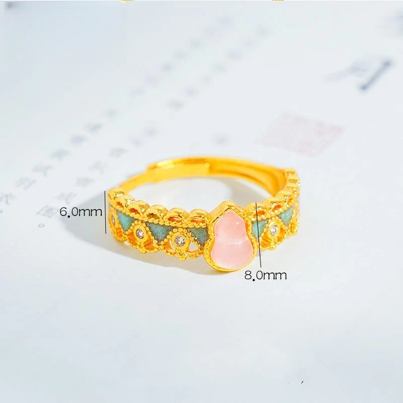 合金戒指 【晓韵专享】合金国风葫芦戒指 HEJJ270