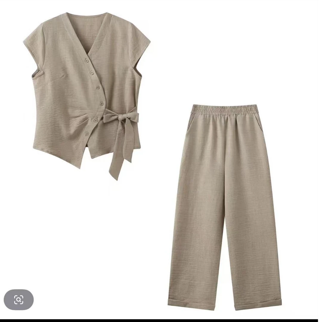 鑫旺达优选夏季新款时尚显瘦小香风套装8067