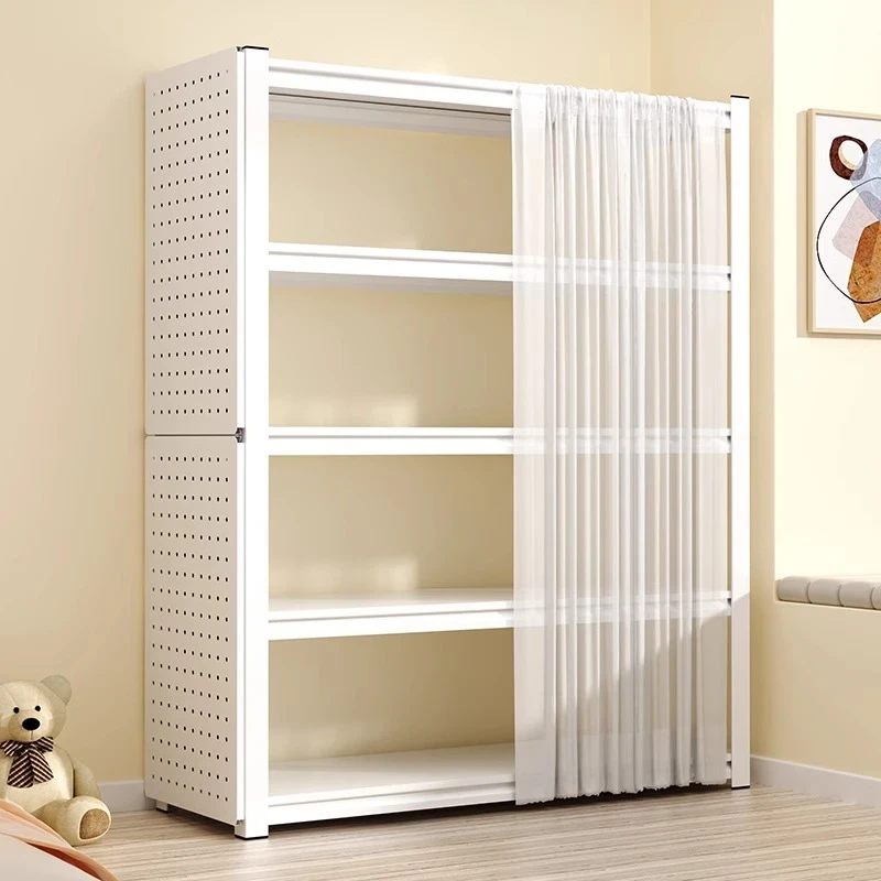 家用带防尘帘货架置物架多层高颜值家具卧室收纳架小户型收纳神器