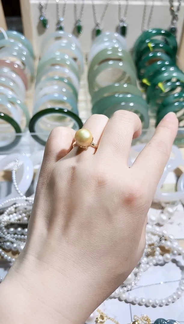 淡水珍珠未镶嵌套链戒指