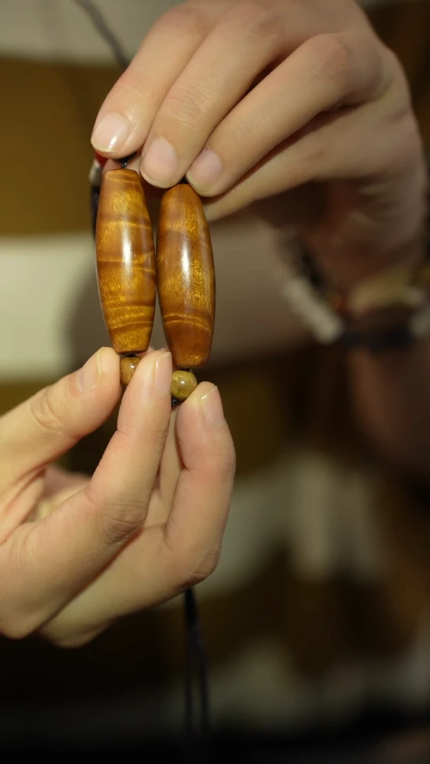 【闪购商品】金丝楠手串/手链金丝楠天珠带水波小高货