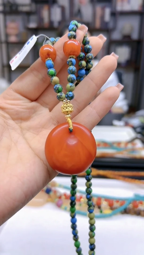 【闪购商品】蜜蜡毛衣链未镶嵌M12