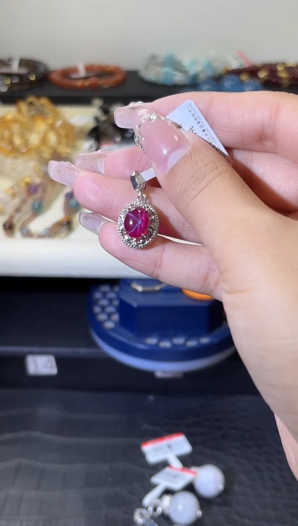 颈饰未镶嵌红宝石k498多样性发货一件