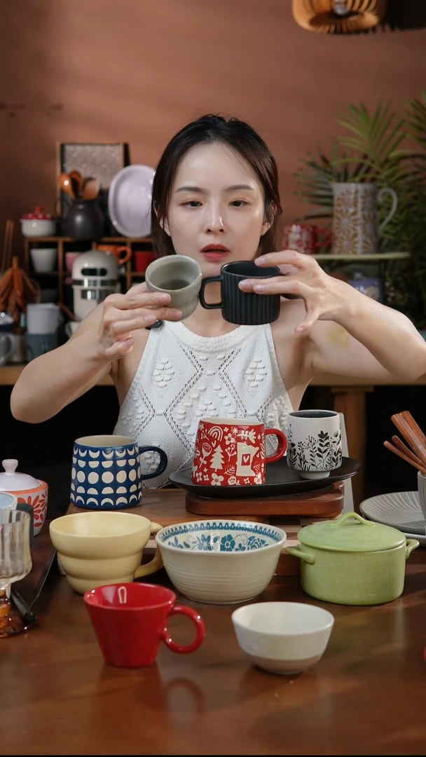瓷片2个装小杯子  微瑕 凑满20发货