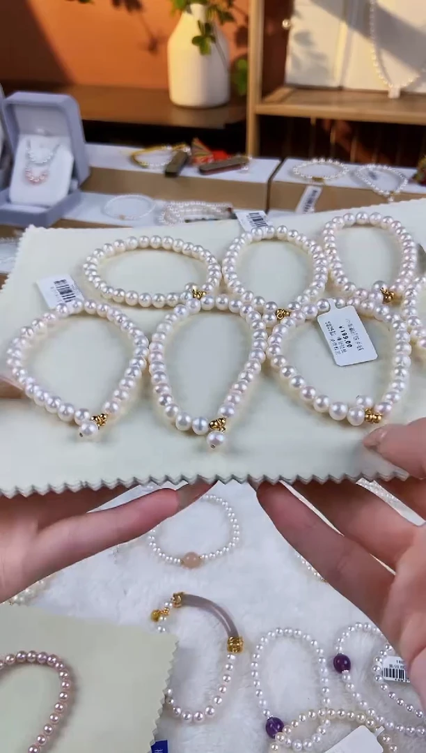 未镶嵌手串淡水珍珠6mm多样性发其一