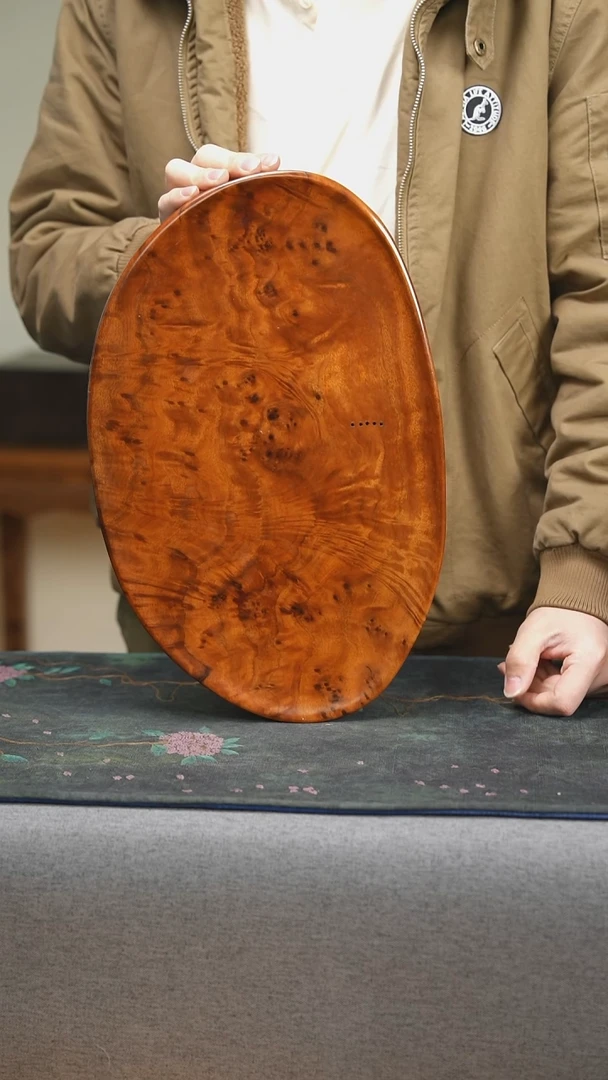 【闪购商品】香榧木香樟乌木瘤疤茶盘