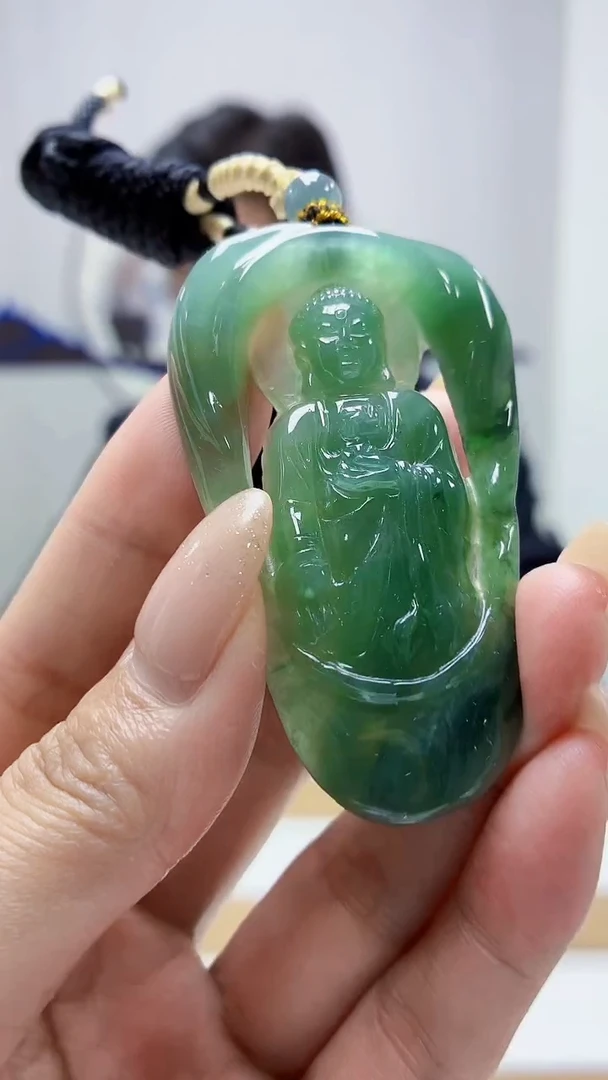 未镶嵌定制翡翠4917MM-毛货挂件36