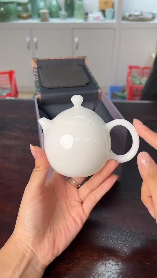 龙泉云间青瓷小米茶器