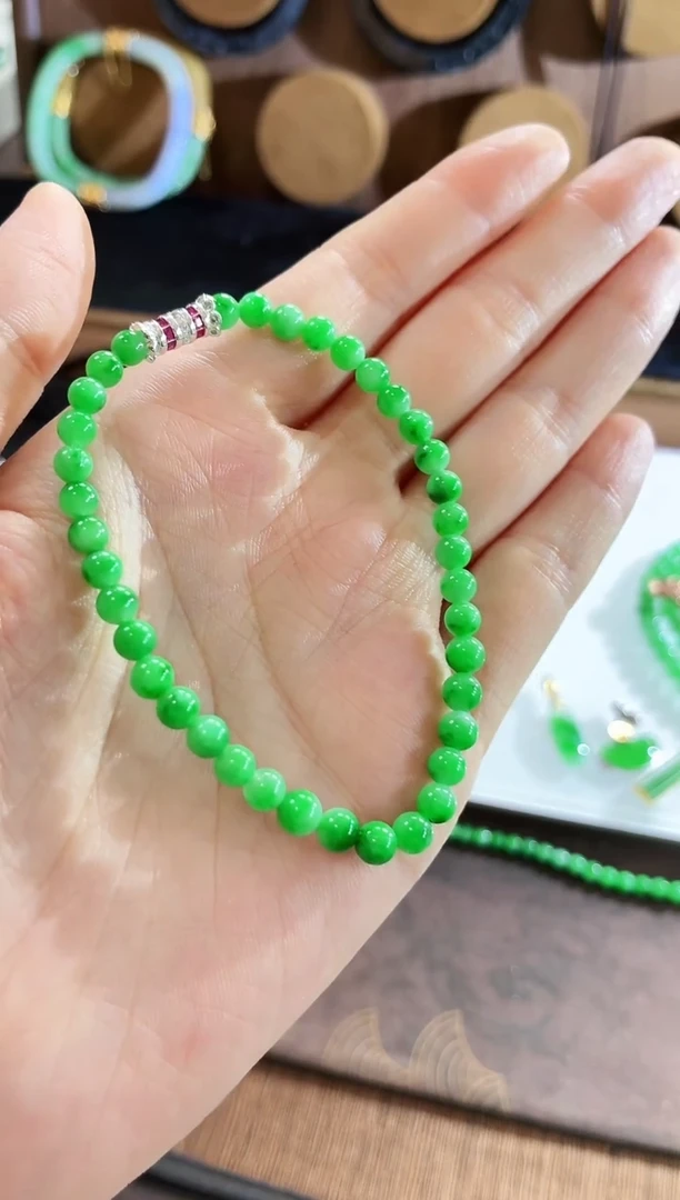 未镶嵌手链翡翠手串