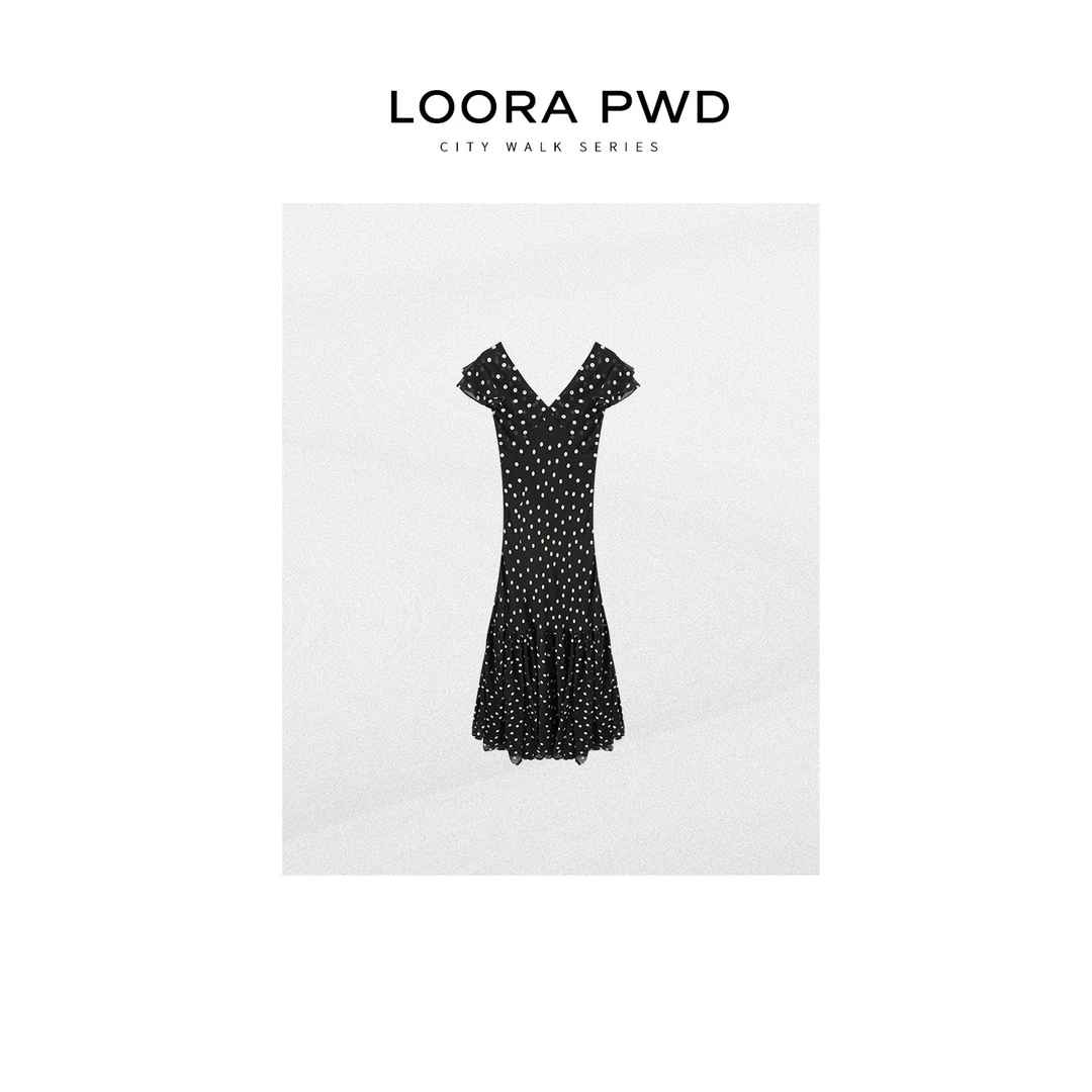 LOORAPWD/罗拉密码 新款波点连衣裙25CJBC0075N