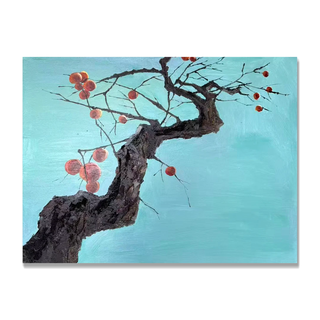 【苍枝红柿】“60*80” No.255 -丙烯装饰画