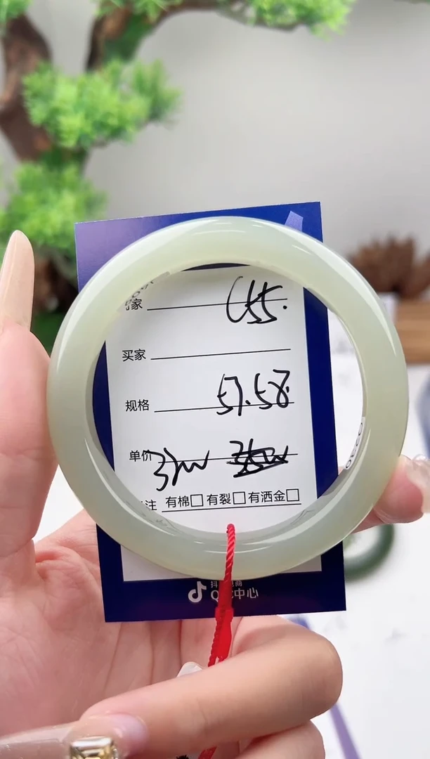 未镶嵌手镯和田玉微色差C55