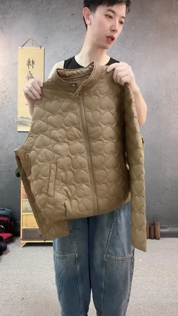 桃心薄款棉服不退换