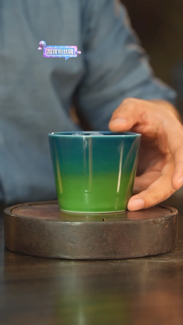 杯5柴房陶瓷柴烧大可乐杯