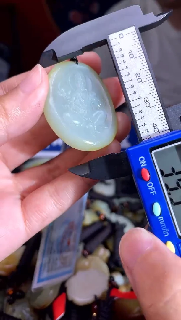 和田玉未镶嵌挂件1