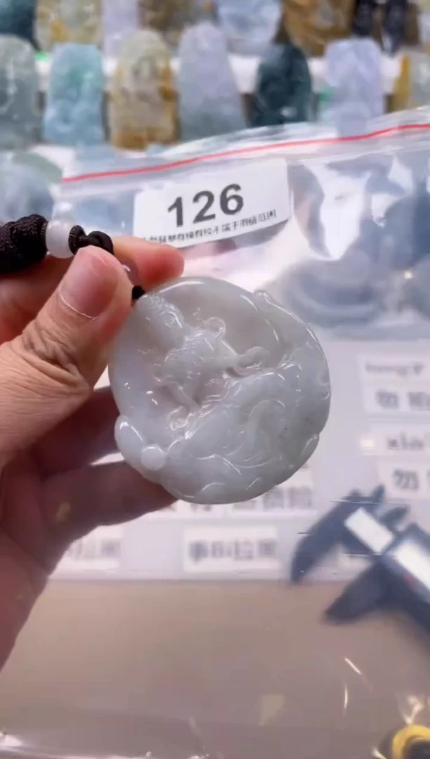 【闪购商品】翡翠颈饰未镶嵌天然缅甸A货翡翠126