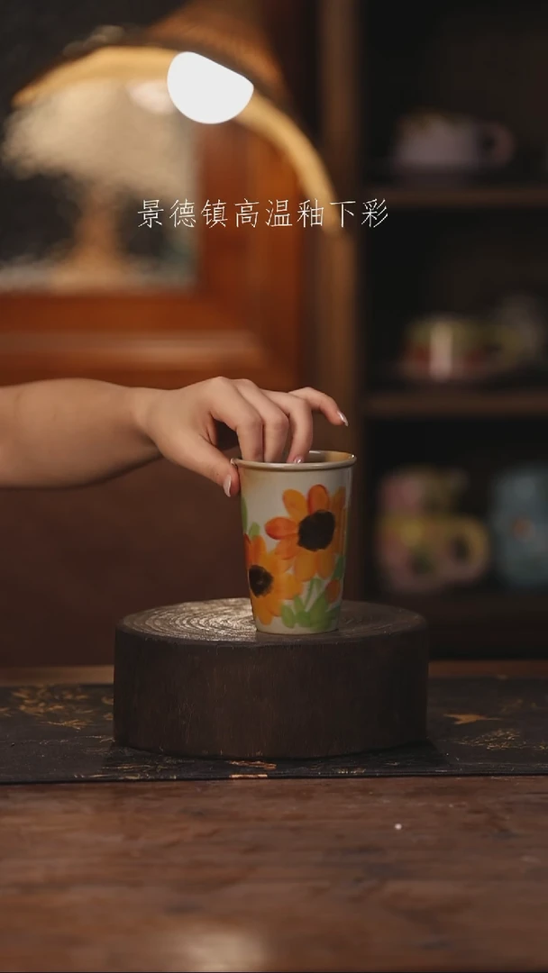陶瓷景德镇高温釉下手绘陶瓷343