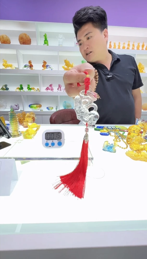 【闪购商品】泥塑古法琉璃车挂