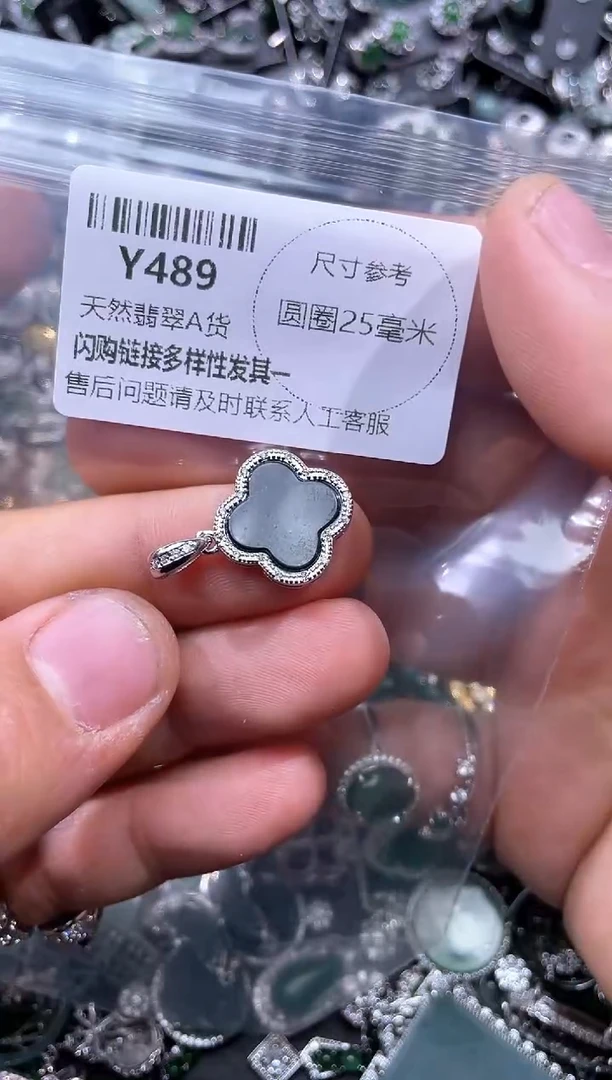 【闪购商品】翡翠颈饰未镶嵌Y489吊坠