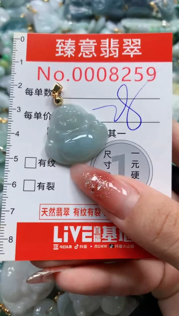翡翠未镶嵌吊坠(不含链)8259