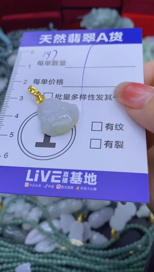 颈饰未镶嵌翡翠天然翡翠A货批量多样性发一件