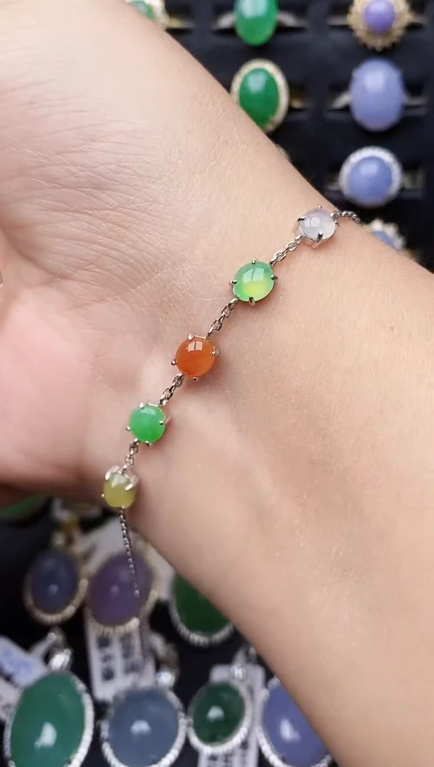 银S925镶嵌戒指翡翠0105