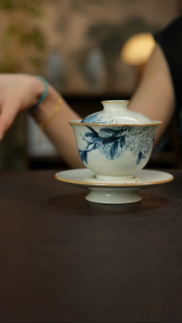 杯景德镇陶瓷杯碗柴烧多人