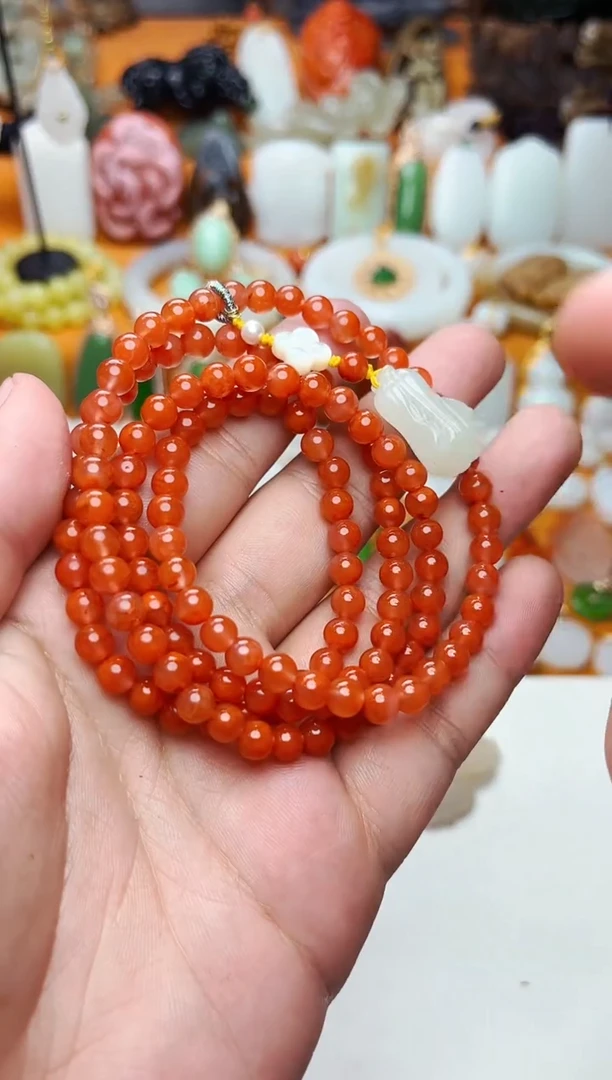 【闪购商品】南红玛瑙手串未镶嵌多圈手串01