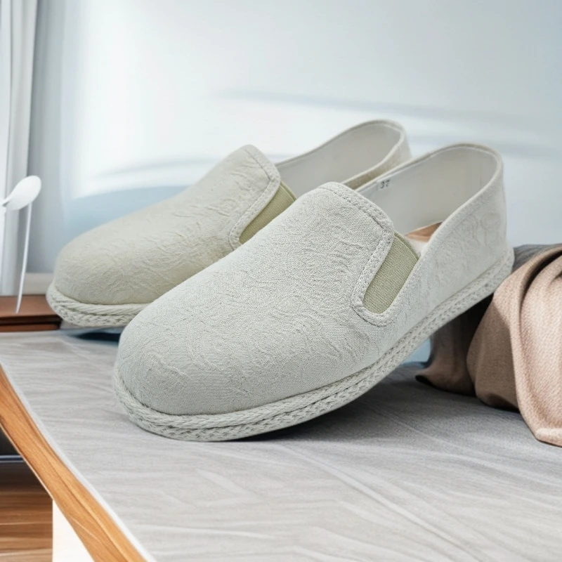 三峡步步升手工布鞋2025年新款北京布鞋女款千层底一脚蹬女鞋百搭