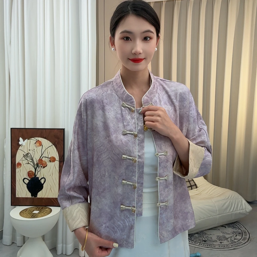 【云裳】新中式国风双面穿外套女2025春夏新款高级感气质名媛上衣