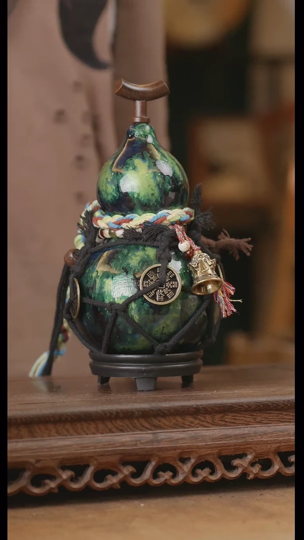 【闪购商品】107号精品天然大漆工艺防渗内胆酒葫芦~