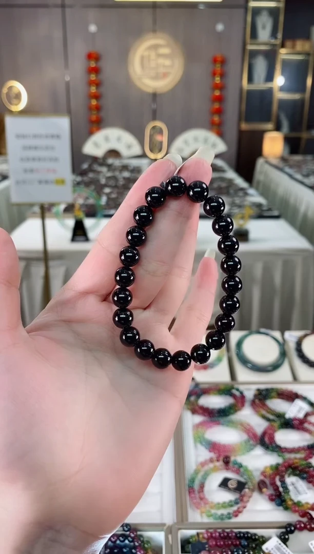 单圈手串8mm+未镶嵌碧玺多样性发货一条