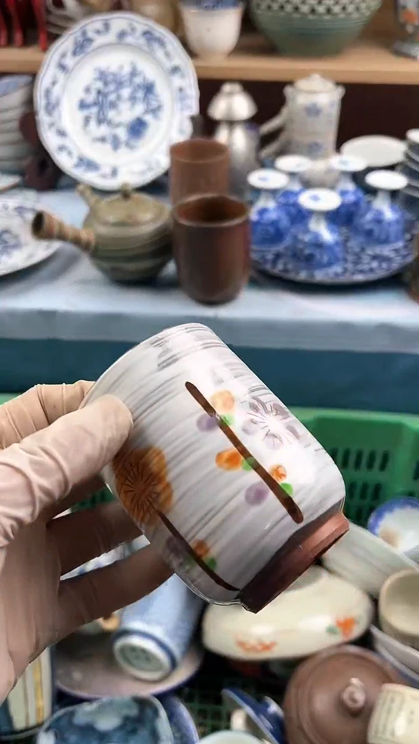 瓷片英歌瓷器满19.9包邮