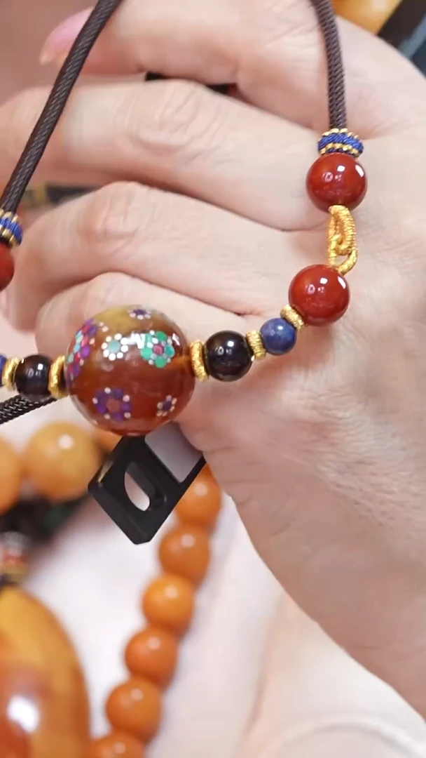 蜜蜡颈饰未镶嵌8389天然蜜蜡珠宝奇石云端妖孽全部保真