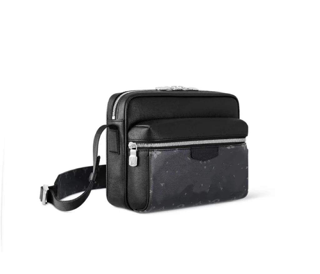 【Outdoor系列黑老花男包】印花男士斜挎包男士包包欧若假日风FF