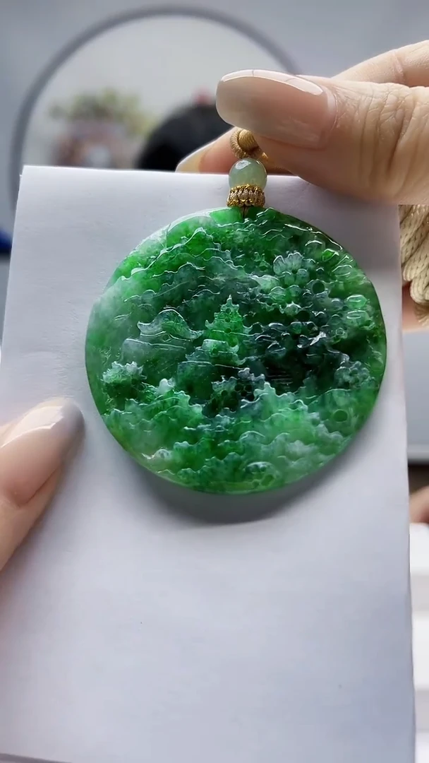 未镶嵌定制翡翠毛货-挂件19