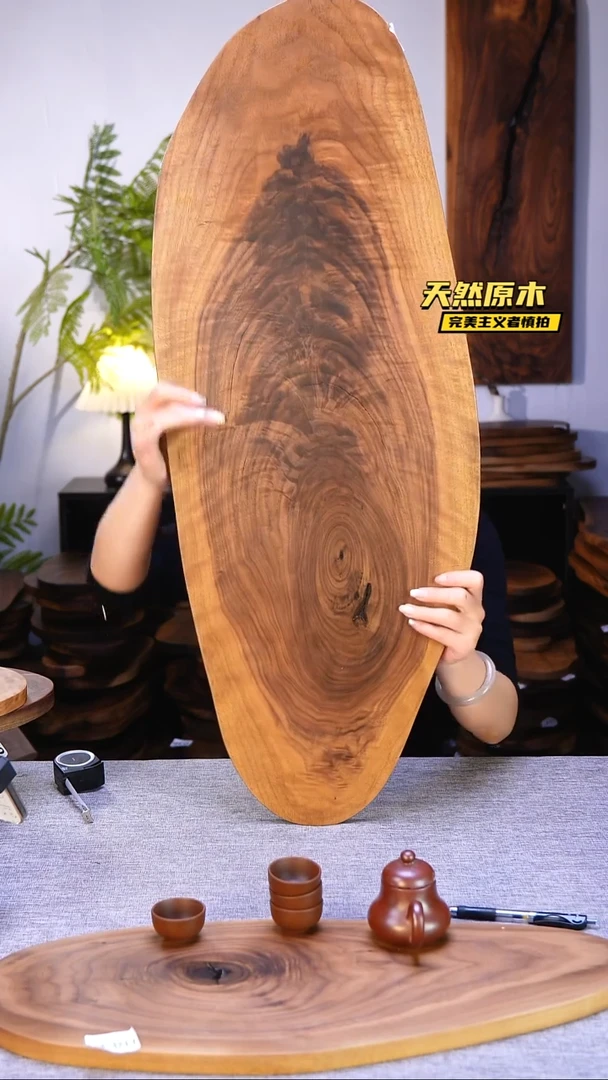 木北美黑胡桃原木.干裂疤结不属于商品质量问题完美主义者慎拍