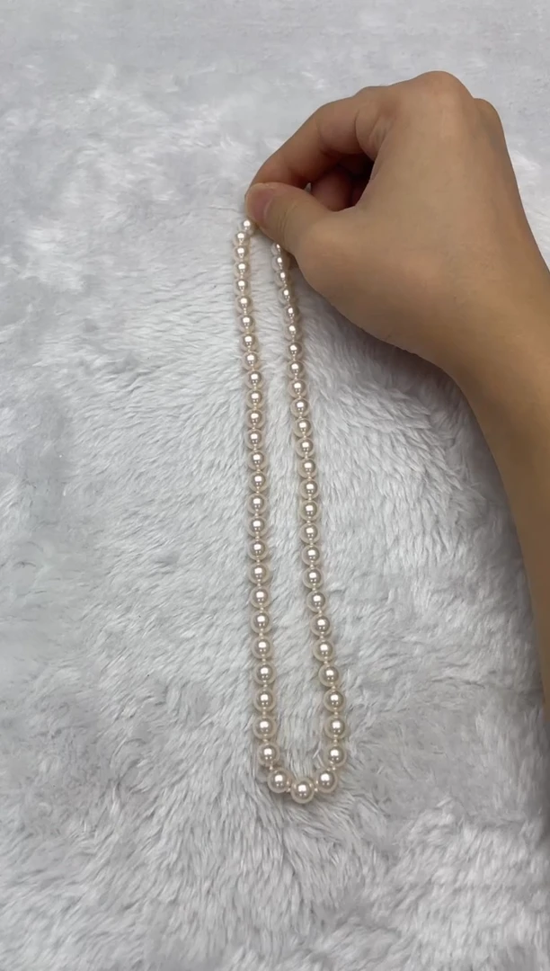 项链银S925镶嵌海水珍珠AK7-7.5mm