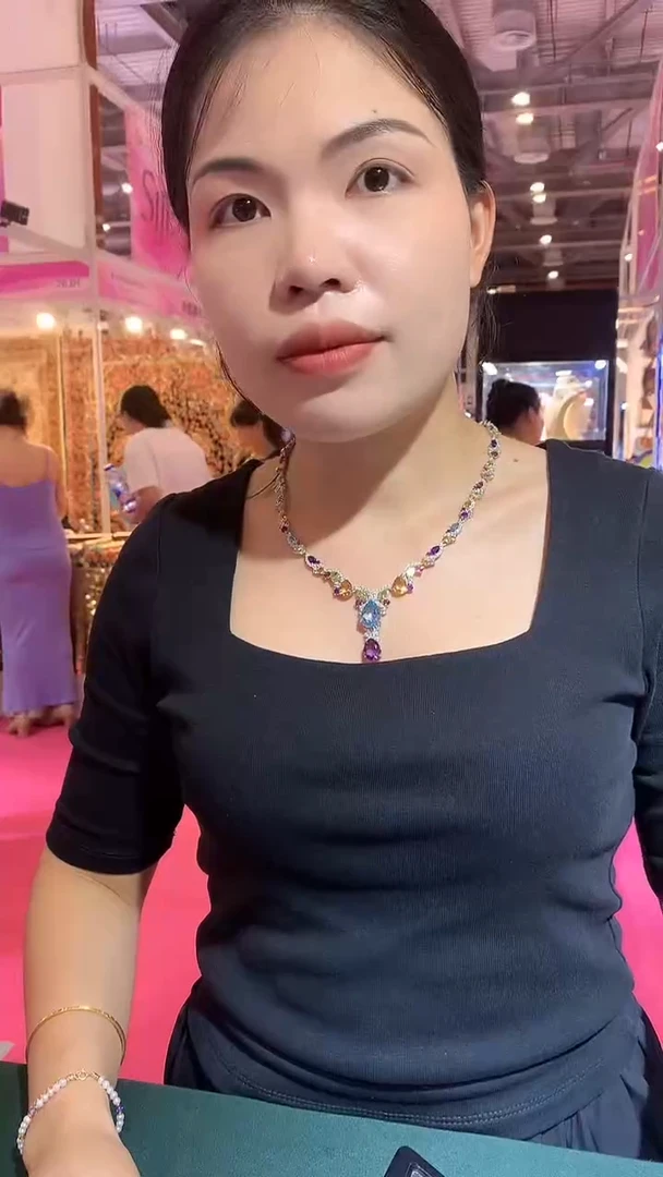 银S925镶嵌颈饰水晶多宝（宝石世家严选）