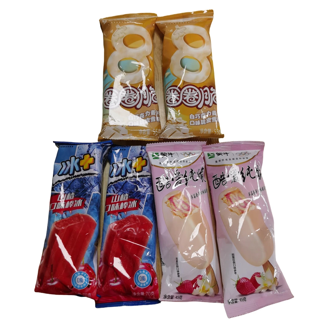 【6支】蒙牛圈圈脆2支/蒙牛冰+山楂2支/蒙牛酷爱纯脆草莓香草2支/