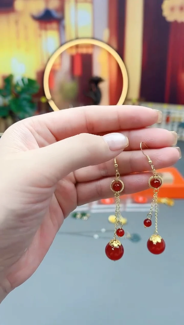 未镶嵌耳钉玛瑙/玉髓331