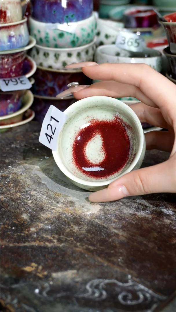 摆件精品窑变钧瓷茶器