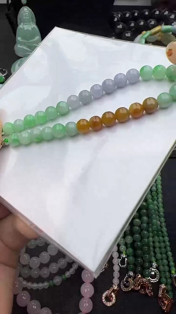未镶嵌手串翡翠玉珠